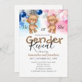 Gender onthullen uitnodiging (Voorkant / Achterkant)