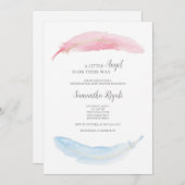 Gender onthulling de uitnodiging van Little Angel (Voorkant / Achterkant)