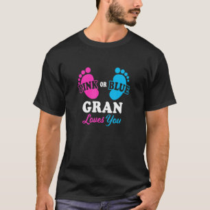 Gender onthulling Gran Baby shower Grandma T-shirt