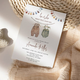 Gender onthult minimalistische Baby Save The Date