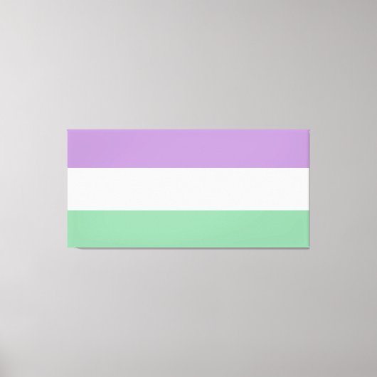 Gender Queer Flag Art Canvas Afdruk (Voorkant)