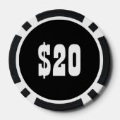 Gender Queer Pride Flag Poker Chips (Achterkant)