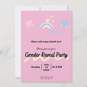 Gender Reveal Boy or Girl? Kaart