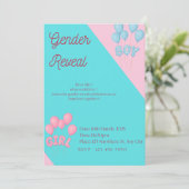 Gender reveal invitation (Debout devant)