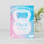 Gender Reveal Invitation Kaart (Staand voorkant)