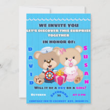 gender reveal invitation