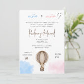 Gender Reveal Invitation Spaans Kaart (Staand voorkant)