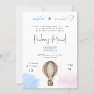 Gender Reveal Invitation Spaans Kaart