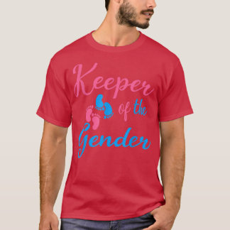 Gender Reveal Keeper of the Gender Cute Rev T-shirt