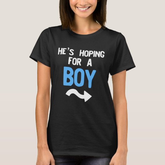 Gender reveal matching for mom and dad reveal par t-shirt (Voorkant)