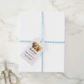Gender Reveal Party Hij of Zij Baby Bee Dank u Cadeaulabel (Met Touw)