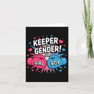 Gender Reveal Party Keeper of Gender Boxing 3 Kaart