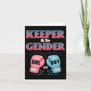 Gender Reveal Party Keeper of Gender Boxing 4 Kaart
