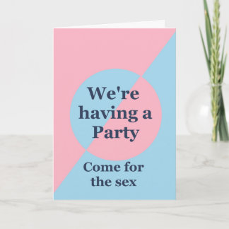 Gender Reveal Party Uitnodiging Roze en Blauw