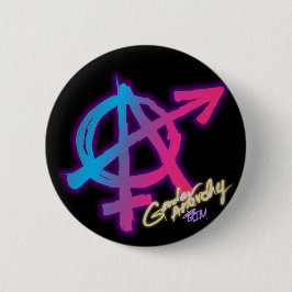 Genderanarchie - Bi-kleuren - Pride-Button Ronde Button 5,7 Cm