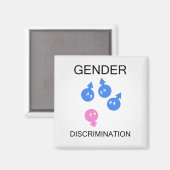 Genderdiscriminatie Magneet (Voorkant / Achterkant)