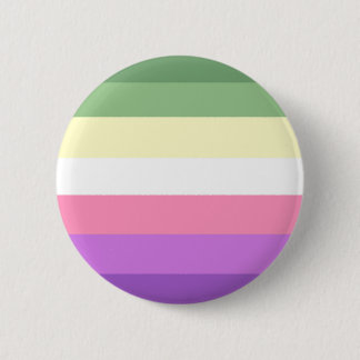 Genderfae pride ronde button 5,7 cm