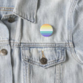 Genderfaun Pride Flag Badge Ronde Button 3,2 Cm (In situ)