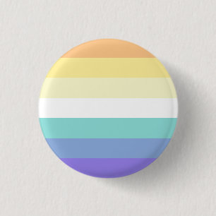 Genderfaun Pride Flag Badge Ronde Button 3,2 Cm