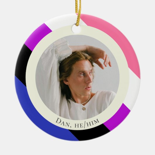 Genderfluid genderqueer pride cadeau Ornament (Voorkant)