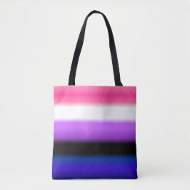 Genderfluid Gradient Pride Vlag: Horizontaal Draagtas