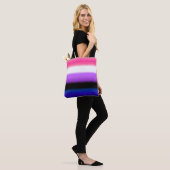 Genderfluid Gradient Pride Vlag: Horizontaal Draagtas (Op model)