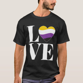 GenderFluid 'Love' Agender Gift voor niet-binaire  T-shirt