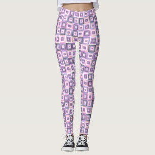 Genderfluid Pride Flag Moderne Kunst Paarse Blauw Leggings