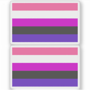 Genderfluid Pride-vlag Sticker