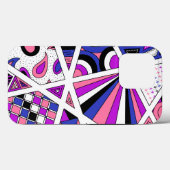 GenderFluid Pride Zen Doodle Abstract Modern Case-Mate iPhone Case (Achterkant (horizontaal))