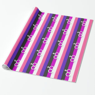GENDERFLUID TROTS EN SYMBOOL CADEAUPAPIER