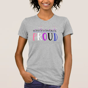 Genderfluid TROTS Vuurwerk LGBTQ T-shirt