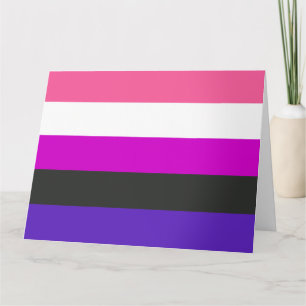 Genderfluïde vlag kaart
