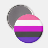 Genderfluïde vlag magneet (Voorkant / Achterkant)