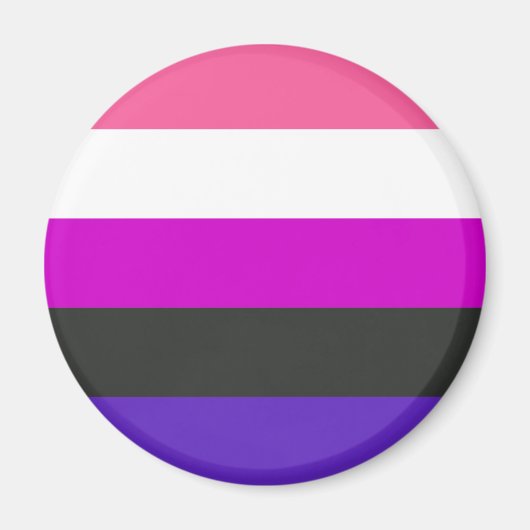 Genderfluïde vlag magneet (Voorkant)