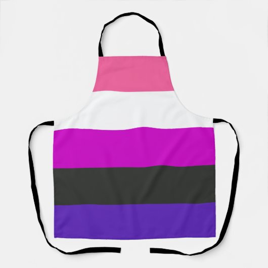 Genderfluïde vlag schort (Voorkant)