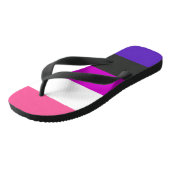Genderfluïde vlag teenslippers (Schuin)