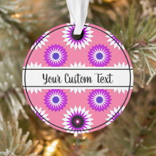 Genderfluidity pride roze bloemenvormgeving ornament
