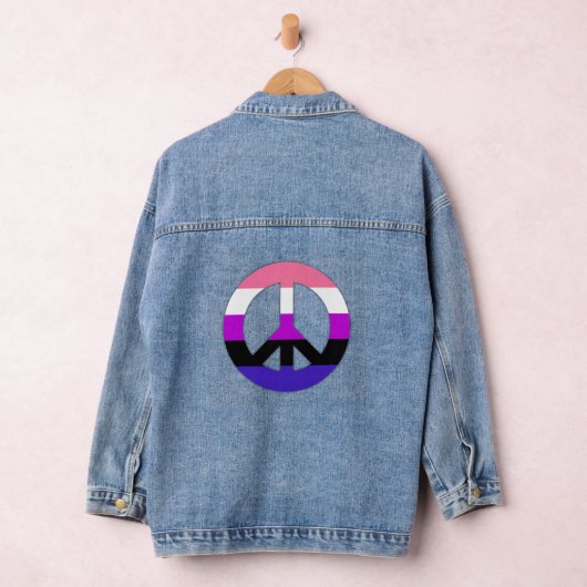 Genderfluidity Pride vlag Denim Jacket (Hangar)