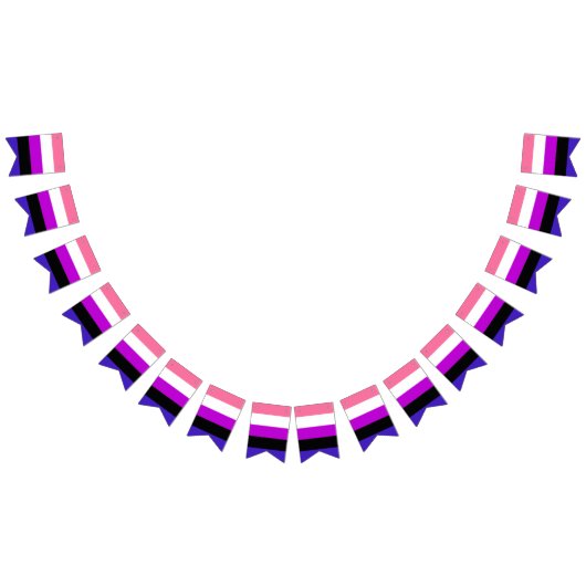 Genderfluidity Pride vlag Vlaggetjes (Alle)