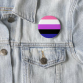 Genderfluidpride Ronde Button 5,7 Cm (In situ)