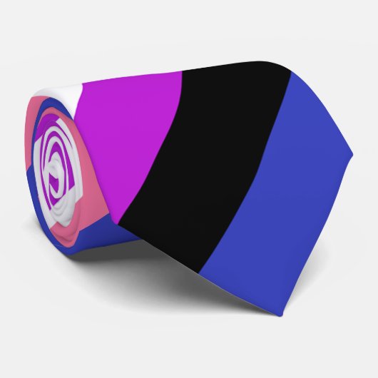 Genderfluor Colors Krawatte Stropdas (Opgerold)