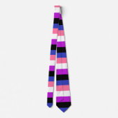 Genderfluor Colors Krawatte Stropdas (Achterkant)