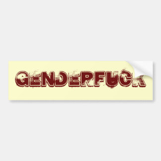 "Genderfuck"-Bumpersticker Bumpersticker