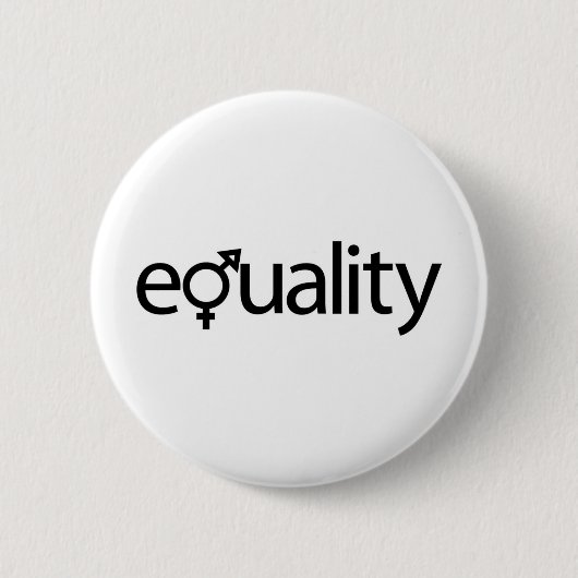 Gendergelijkheid Ronde Button 5,7 Cm (Voorkant)