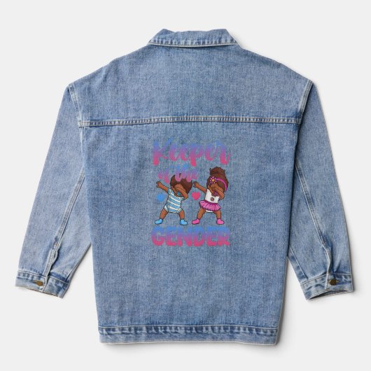 Gendergelijkheid voor de partijhouder denim jacket (Achterkant)