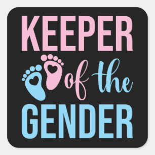 Gendergelijkheid zichtbaar maken vierkante sticker