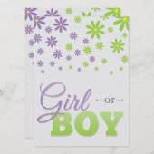 Genderkwesties uitnodiging (Voorkant / Achterkant)