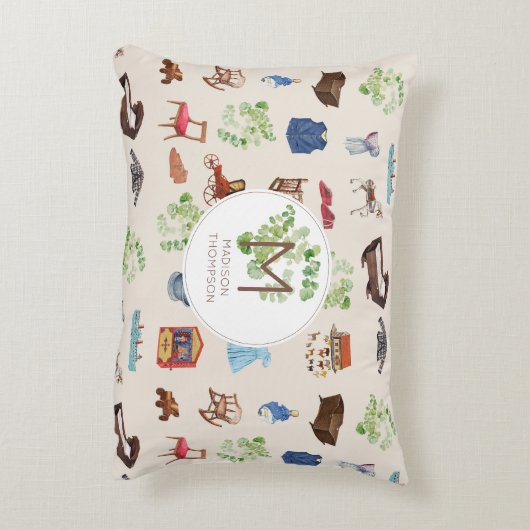 Genderneutraal  Baby kinderspeelgoedpatroon Accent Kussen (Achterkant (Verticaal))