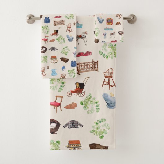 Genderneutraal  Baby kinderspeelgoedpatroon Bad Handdoek (Insitu)